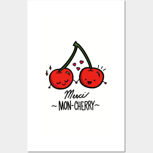 Merci mon-cherry love cherries Posters and Art